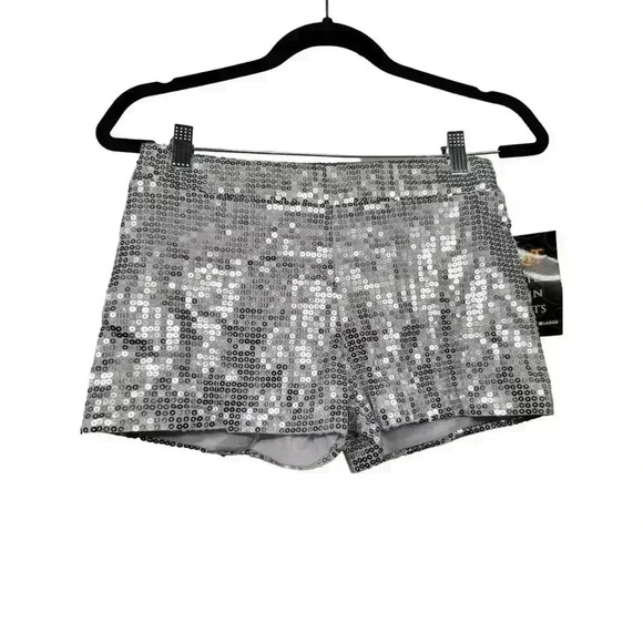 Silver sequin shorts - Picture 1 of 2